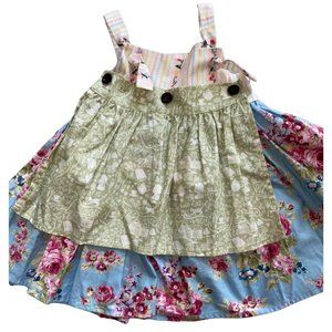 Lottie Mae Knot Dress full skirt Anne Green Gables detachable apron